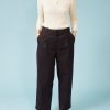 Women Emily and Fin Trousers | Elaine Pants-Waffled Velvet In Black
